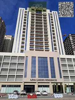1BHK FRONT VIEW APARTMENT AVILABLE FOR RENT AZHA GARDEN RESIDENCY AJMAN WITH COVERED PARKING