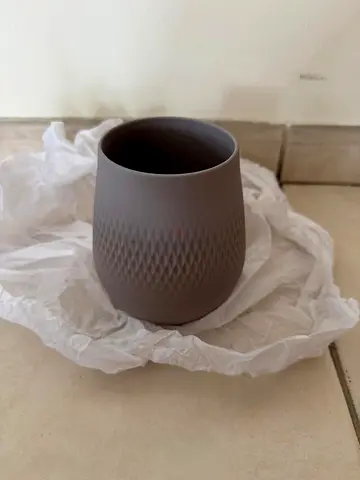 Villeroy  Boch Stylish Grey Ceramic Decorative Vase