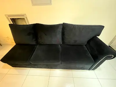 sofa three seater - Black