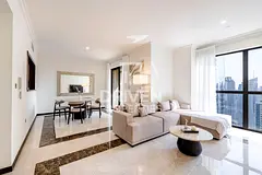 Furnished | Marina and Palm Views | High Floor