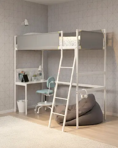 Ikea loft bed with desk