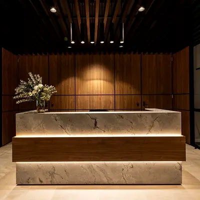 Luxury hotel reception