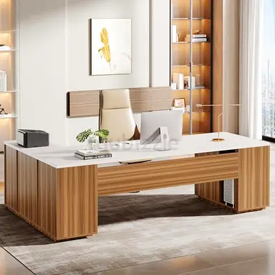 Tribesigns 85.8-Inch L-Shaped Executive Desk