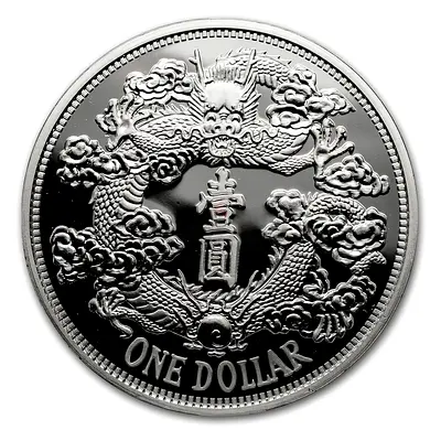2018 China - 1 oz Tientsin Dragon Premium Silver