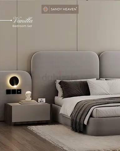 Modern Vanilla Bedroom Set for Sale