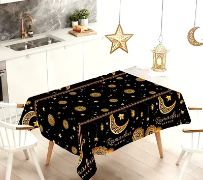 Ramadan Dining Table Cloth Black And Gold