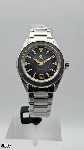 Zelos Horizons Automatic 200m Diver Vintage Grey