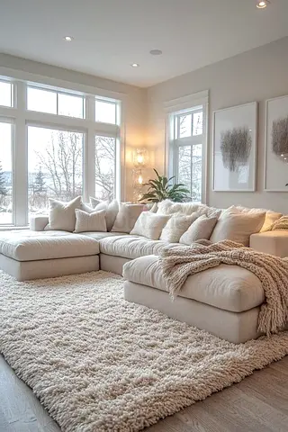 Cozy Beige Sectional Sofa