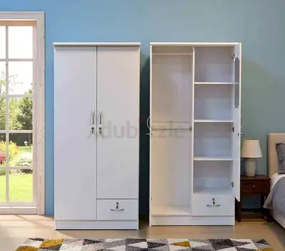 Modern White Wardrobe with Spacious Interior