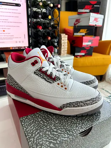 Air Jordan 3 Cardinale red