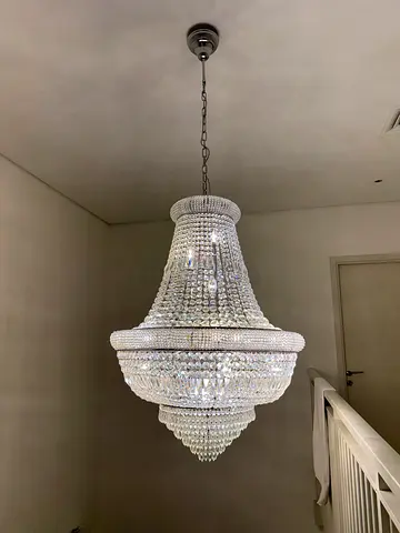 Luxury Crystal Chandelier – Ideal Lux “Dubai” (Used – Excellent Condition)