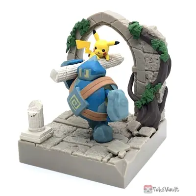 pokemon rement figure Diorama collection old castle ruins Golett pikachu