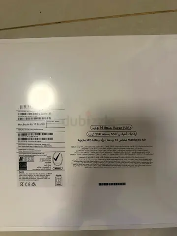 Macbook Air M2 16 GB RAM 256 GB