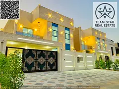 High-end finished villa, first occupancy, spacious rooms with built-in wardrobes