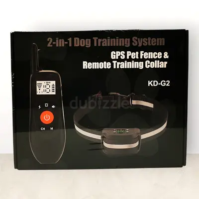 2-in-1 Dog Training System - GPS Pet Fence  Remote Training Collar