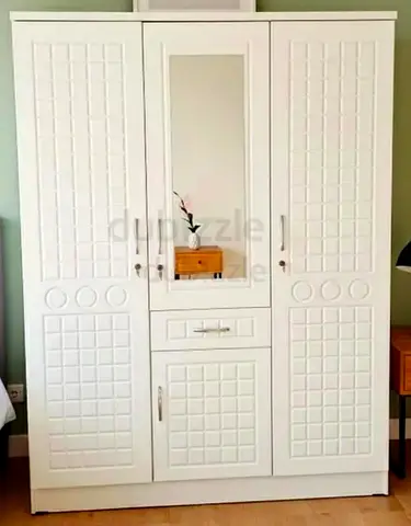 3 door wood cabinet