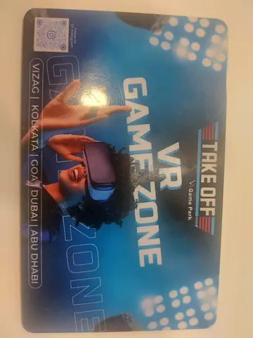 VR gaming zone card