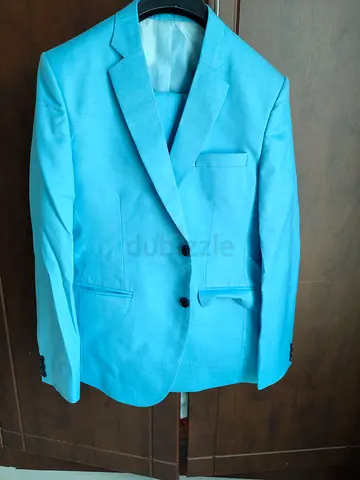 Elegant Light Blue Suit Jacket and pant set