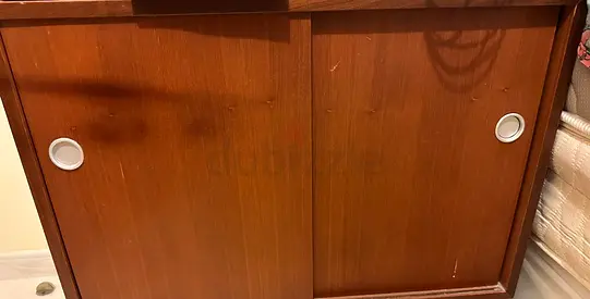 Classic Wooden Wardrobe with Sliding Doors