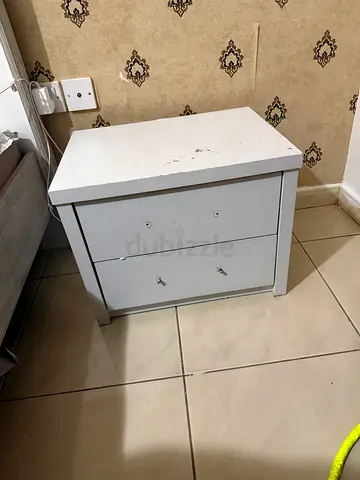 White Bedroom side Drawers
