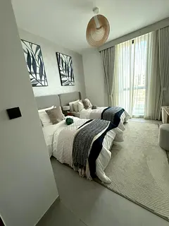 Master bedroom with attached washroom near Emirates Mall,Al Barsha1.
