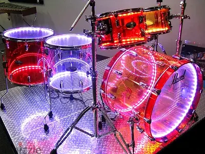 Pearl Drums crystal beat proffisional kit include all