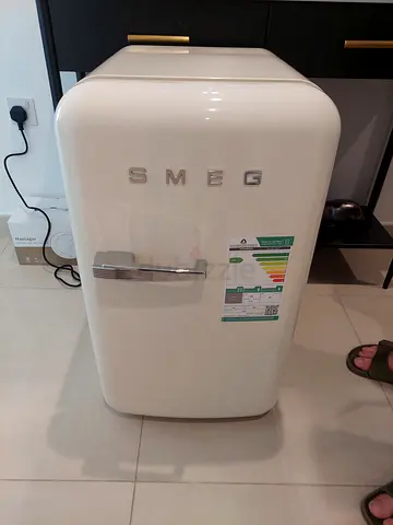 Stock Piece Smeg Single Door Refrigerator Retro Style Cream