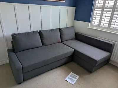 Comfortable Grey Sectional Sofa-bed