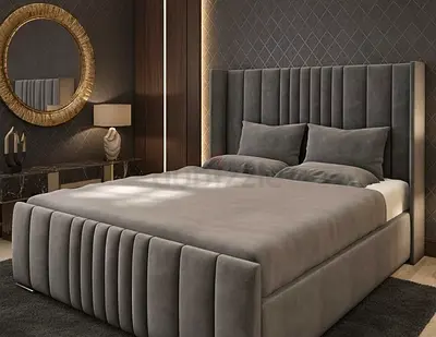 Stylish Modern King Size Bed with Elegant Design