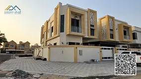 Luxury corner villa for sale in Ajman, Al Muwaihat 2. Super deluxe finishing. 🔥🔥 The villa is 
