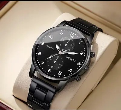 Black High Quality Business Mens Watch