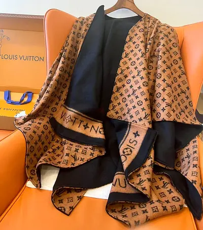 Louis Vuitton Brown Shawl