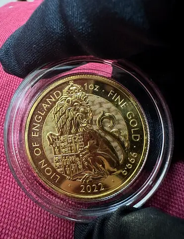 2022 GB - Lion of England 1 Ounce Gold Bu