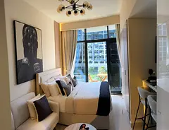 Fully Furnished Studio | Low Floor | Amenities &amp; Views | Azizi Riviera
