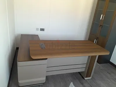 Modern Wooden Study Desk with Storage
