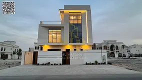 Modern corner villa on two streets, two floors, roof, garden, and internal elevator. Price includes