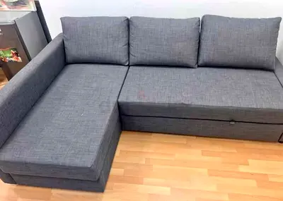 Modern Grey Sofa  bed with Storage