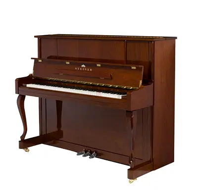 Steiner HU-123B Upright Piano - Brown