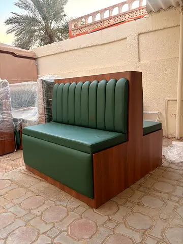 New Double-Sided Restaurant Booth - Forest Green - Nos4
