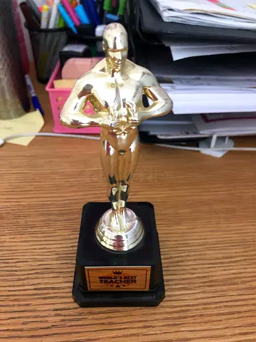 Vintage Gold Trophy Statue