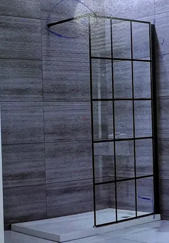 Bathroom shower glass separator