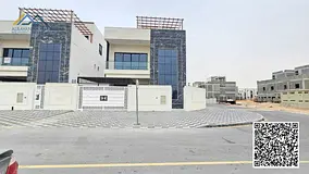 Luxury corner villa for sale in Ajman, Al Helio 2. Super deluxe finishing. 🔥🔥 The villa is in 