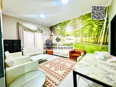 Furnished apartment for rent. Two bedrooms, living room, and balcony.