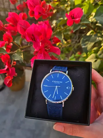 Elegant Coach Blue Watch