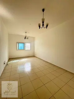 A one-bedroom apartment with a living room in Al Majaz 3, located in a prime area close to all vital