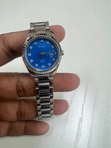 Stylish Blue Dial ladies Watch ( ALBA)