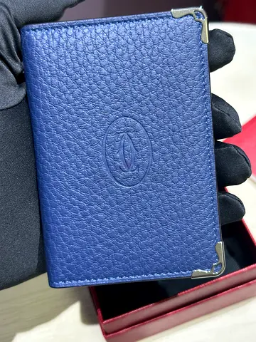 Designer Blue Leather Carter Wallet