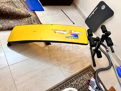 Used Fitness Bench with Wear and Tear