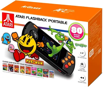 Portable Handheld Atari Flashback W/ 80 Built-in Games (AP3280)