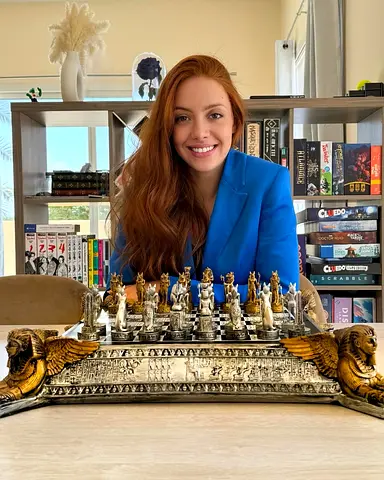 Stunning Egypt Chess Set